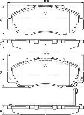 BOSCH 0 986 461 142 - Set placute frana,frana disc aaoparts.ro