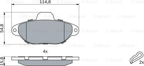 BOSCH 0 986 461 119 - Set placute frana,frana disc aaoparts.ro