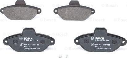 BOSCH 0 986 461 119 - Set placute frana,frana disc aaoparts.ro