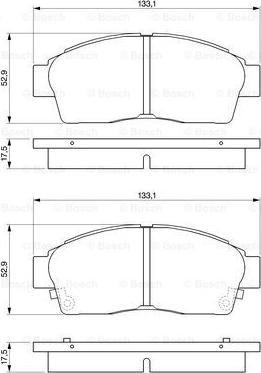 BOSCH 0 986 461 123 - Set placute frana,frana disc aaoparts.ro