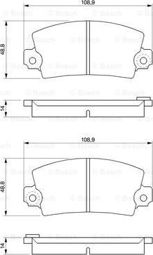 BOSCH 0 986 461 396 - Set placute frana,frana disc aaoparts.ro