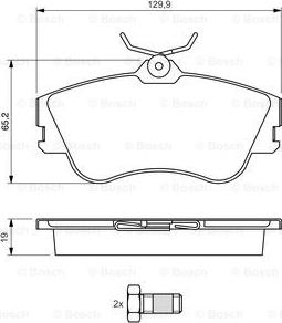 BOSCH 0 986 461 753 - Set placute frana,frana disc aaoparts.ro