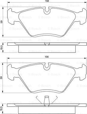 BOSCH 0 986 461 752 - Set placute frana,frana disc aaoparts.ro