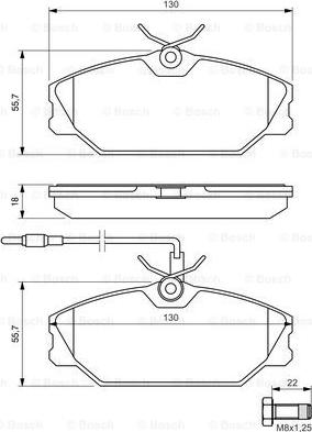 BOSCH 0 986 461 765 - Set placute frana,frana disc aaoparts.ro