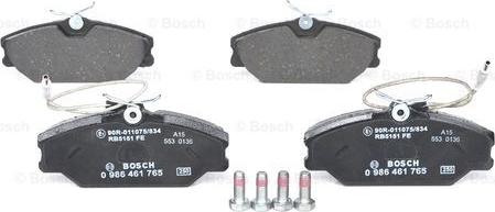 BOSCH 0 986 461 765 - Set placute frana,frana disc aaoparts.ro