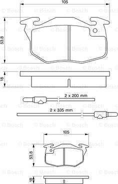 BOSCH 0 986 461 763 - Set placute frana,frana disc aaoparts.ro