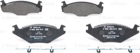 BOSCH 0 986 468 873 - Set placute frana,frana disc aaoparts.ro