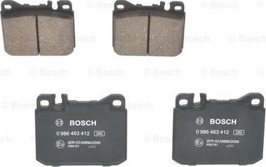 BOSCH 0 986 463 412 - Set placute frana,frana disc aaoparts.ro