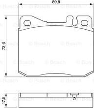 BOSCH 0 986 463 412 - Set placute frana,frana disc aaoparts.ro