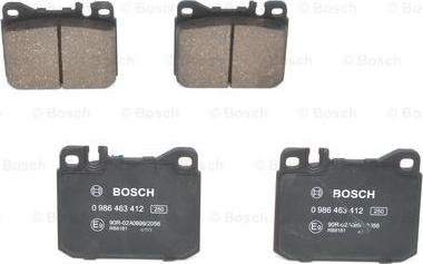 BOSCH 0 986 463 412 - Set placute frana,frana disc aaoparts.ro