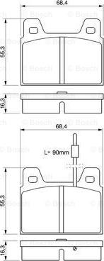 BOSCH 0 986 462 532 - Set placute frana,frana disc aaoparts.ro