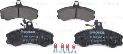 BOSCH 0 986 467 411 - Set placute frana,frana disc aaoparts.ro