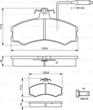 BOSCH 0 986 467 411 - Set placute frana,frana disc aaoparts.ro