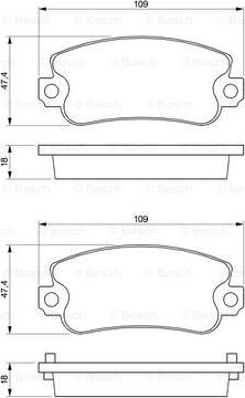 BOSCH 0 986 467 760 - Set placute frana,frana disc aaoparts.ro