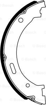 BOSCH 0 986 487 942 - Set saboti frana, frana de mana aaoparts.ro