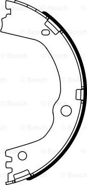 BOSCH 0 986 487 947 - Set saboti frana, frana de mana aaoparts.ro