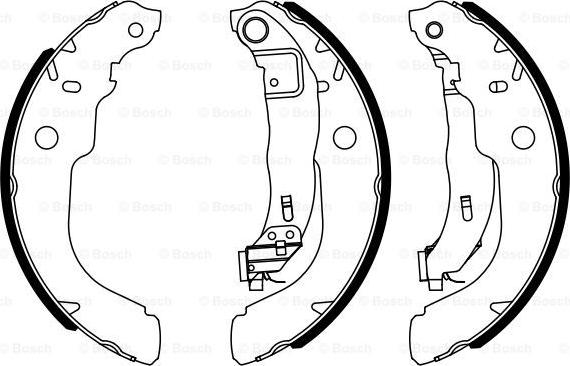 BOSCH 0 986 487 960 - Set saboti frana aaoparts.ro