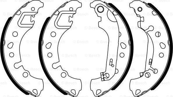 BOSCH 0 986 487 961 - Set saboti frana aaoparts.ro