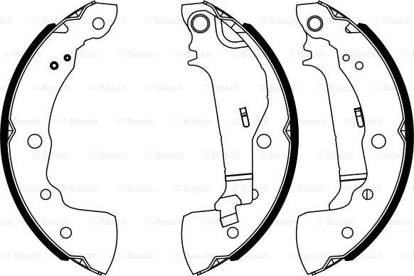 BOSCH 0 986 487 963 - Set saboti frana aaoparts.ro