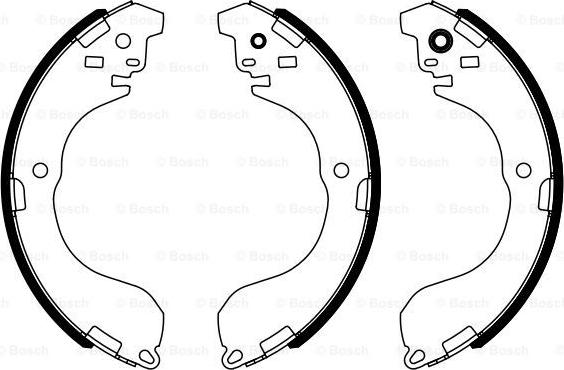 BOSCH 0 986 487 962 - Set saboti frana aaoparts.ro