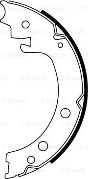 BOSCH 0 986 487 935 - Set saboti frana, frana de mana aaoparts.ro