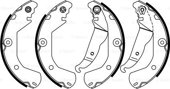 BOSCH 0 986 487 924 - Set saboti frana aaoparts.ro