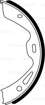 BOSCH 0 986 487 920 - Set saboti frana, frana de mana aaoparts.ro