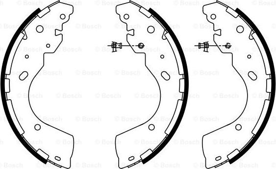 BOSCH 0 986 487 922 - Set saboti frana aaoparts.ro