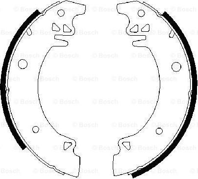 BOSCH 0 986 487 456 - Set saboti frana aaoparts.ro