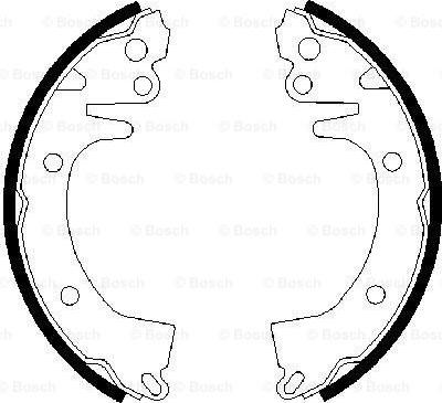 BOSCH 0 986 487 462 - Set saboti frana aaoparts.ro