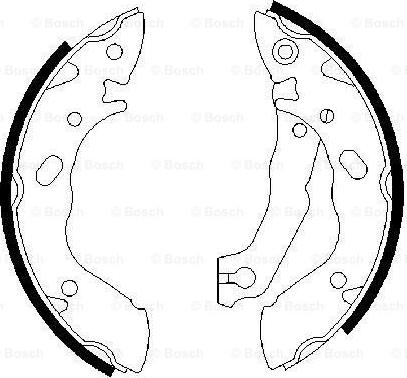 BOSCH 0 986 487 400 - Set saboti frana aaoparts.ro