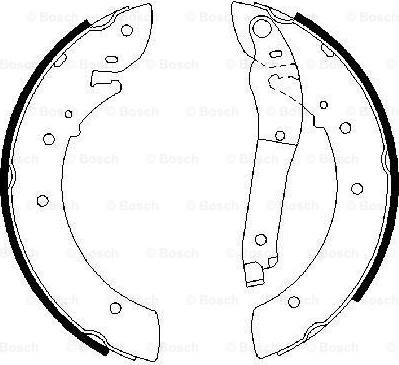 BOSCH 0 986 487 403 - Set saboti frana aaoparts.ro
