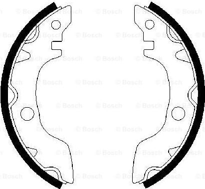 BOSCH 0 986 487 419 - Set saboti frana aaoparts.ro