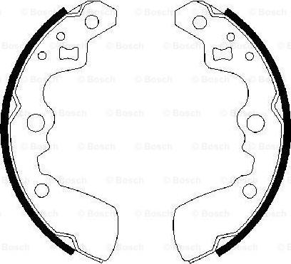 BOSCH 0 986 487 430 - Set saboti frana aaoparts.ro