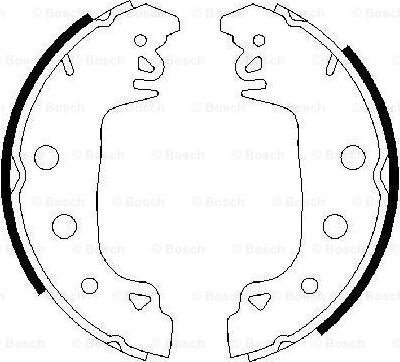 BOSCH 0 986 487 546 - Set saboti frana aaoparts.ro