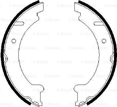 BOSCH 0 986 487 548 - Set saboti frana, frana de mana aaoparts.ro