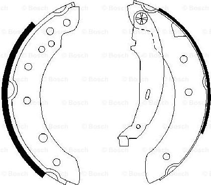 BOSCH 0 986 487 585 - Set saboti frana aaoparts.ro