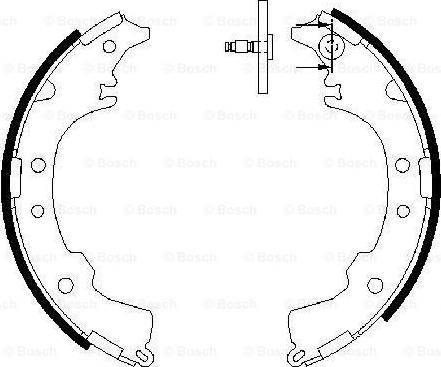BOSCH 0 986 487 588 - Set saboti frana aaoparts.ro