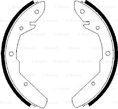 BOSCH 0 986 487 535 - Set saboti frana aaoparts.ro