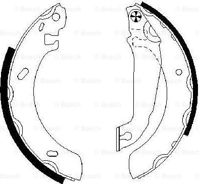 BOSCH 0 986 487 537 - Set saboti frana aaoparts.ro