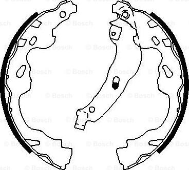 BOSCH 0 986 487 695 - Set saboti frana aaoparts.ro