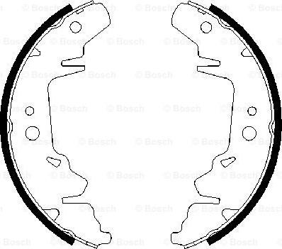 BOSCH 0 986 487 659 - Set saboti frana aaoparts.ro