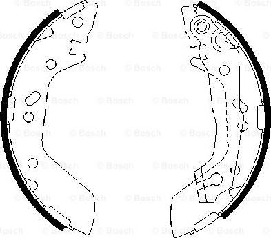 BOSCH 0 986 487 655 - Set saboti frana aaoparts.ro