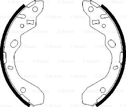 BOSCH 0 986 487 652 - Set saboti frana aaoparts.ro