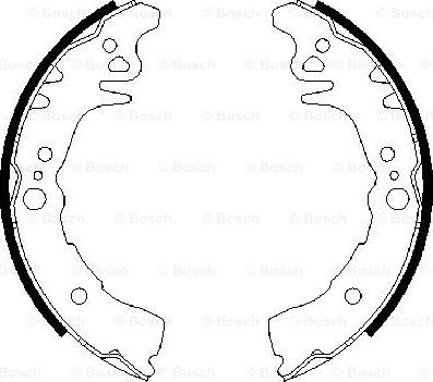 BOSCH 0 986 487 689 - Set saboti frana aaoparts.ro