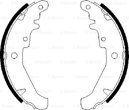 BOSCH 0 986 487 630 - Set saboti frana aaoparts.ro