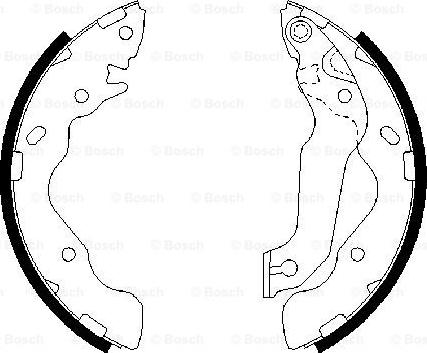 BOSCH 0 986 487 673 - Set saboti frana aaoparts.ro