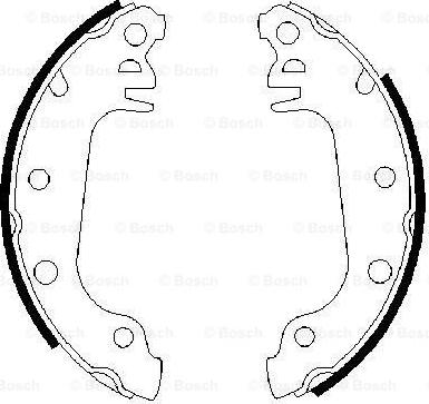 BOSCH 0 986 487 032 - Set saboti frana aaoparts.ro