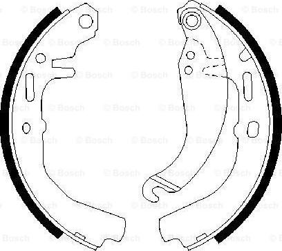 BOSCH 0 986 487 109 - Set saboti frana aaoparts.ro