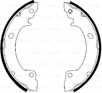 BOSCH 0 986 487 399 - Set saboti frana aaoparts.ro